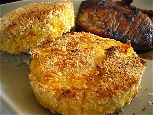 Galettes de polenta au chou-fleur et noisette