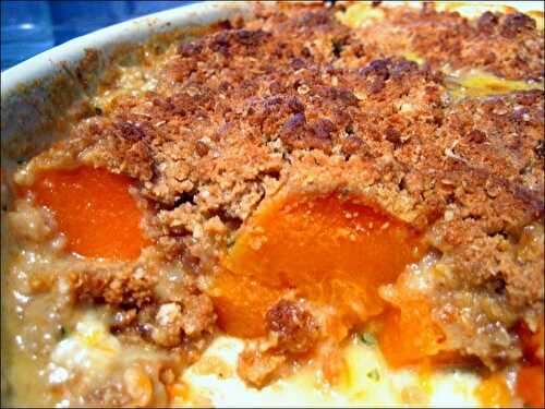 Crumble de potiron aux flocons d’avoine