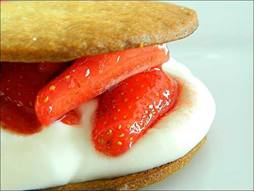 Sablés gourmands au fromage blanc et à la fraise