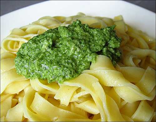 Tagliatelles au pesto de courgette