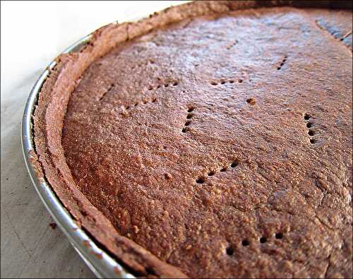 Fond de tarte sablé au chocolat de Yann Couvreur