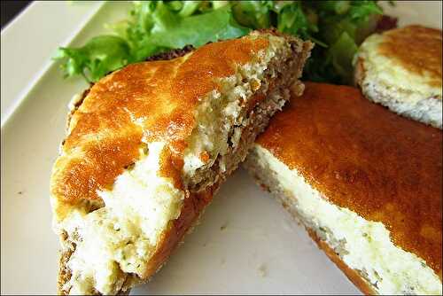 Tartines soufflées au cream cheese et aux herbes