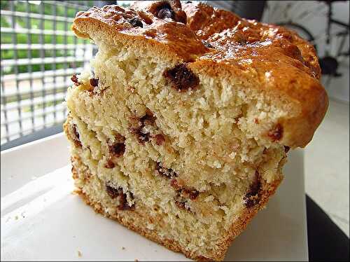 Fausse brioche aux pépites de chocolat – sans levée