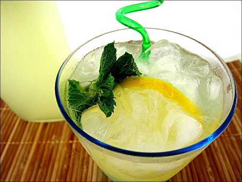 Limonade menthe et gingembre