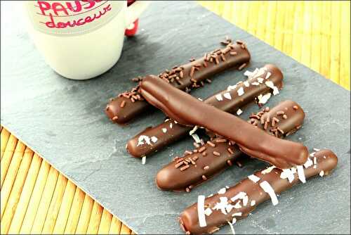 Fingers maison – bâtonnets sablés au chocolat