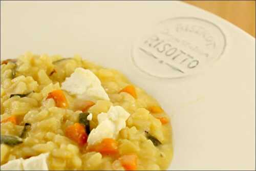 Risotto aux petits légumes et au chèvre