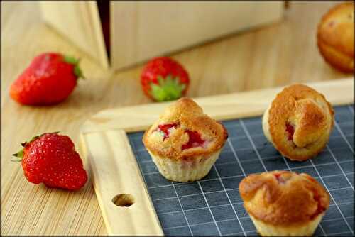 Muffins fraises et basilic