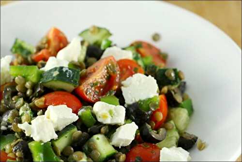 Salade de lentilles à la feta