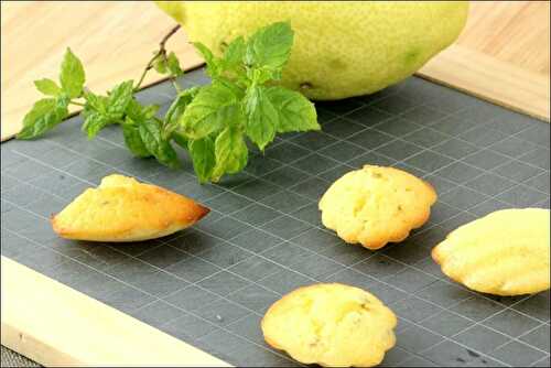 Madeleines au citron et à la menthe