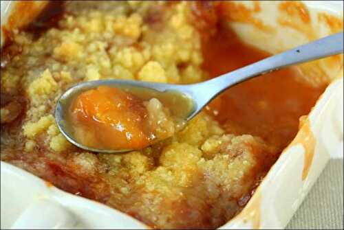 Crumble aux nectarines