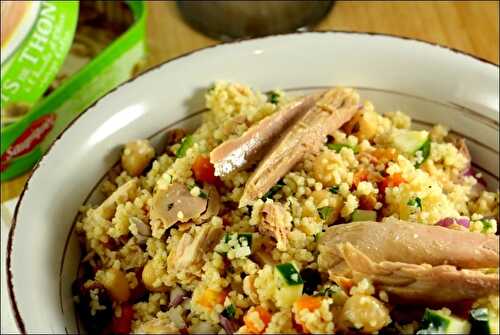 Salade de couscous au thon