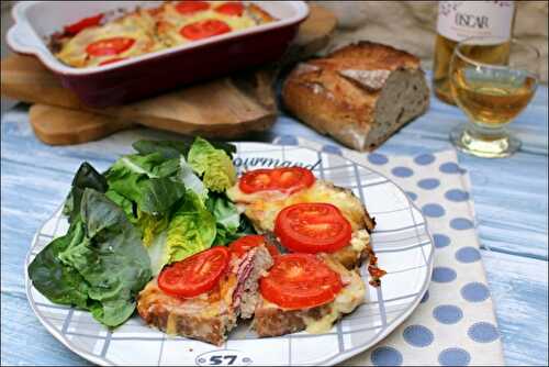 Tartines savoyardes gratinées au jambon, fromage et vin blanc