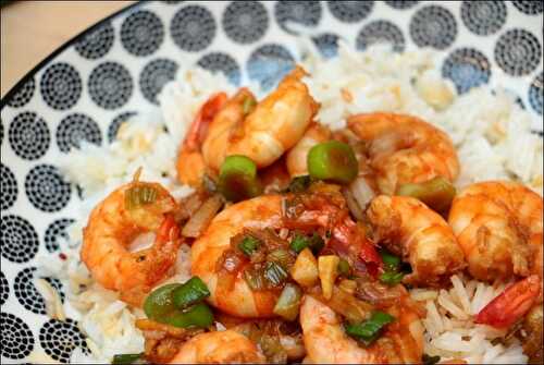 Sauté de crevettes teryiaki