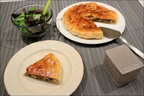 Tourte au poulet et champignons