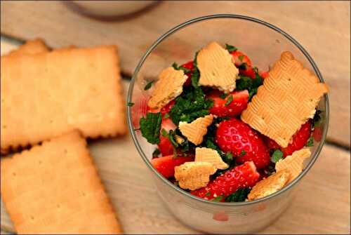 Fraises à a crème de coco