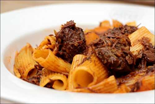 Rigatoni à la joue de boeuf