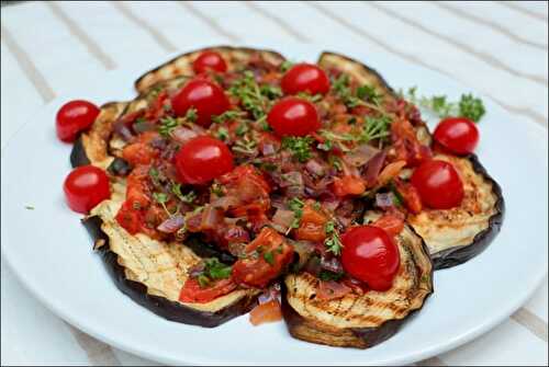 Salade d’aubergine et tomates