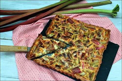 Tarte alsacienne à la rhubarbe