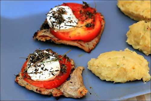 Escalopes de veau au chèvre