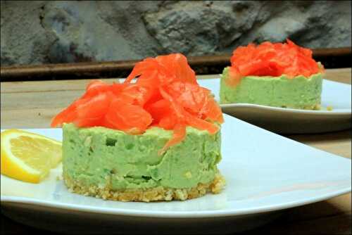 Cheesecake salé avocat et saumon