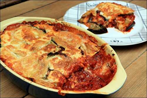 Aubergines à la languedocienne au Pélardon