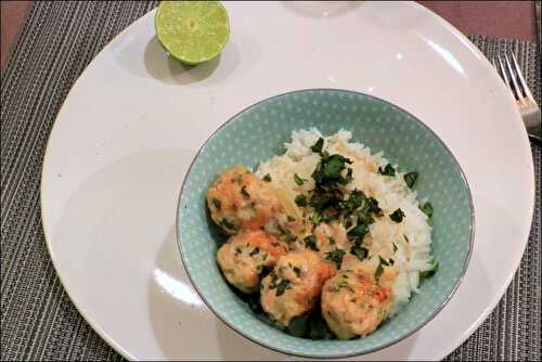 Boulettes de poulet façon thaï