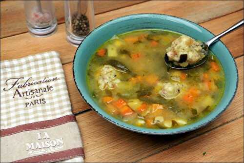 Soupe de légumes anciens aux dumplings