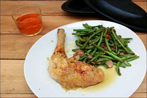 Cuisse de poulet au pastis en papillote