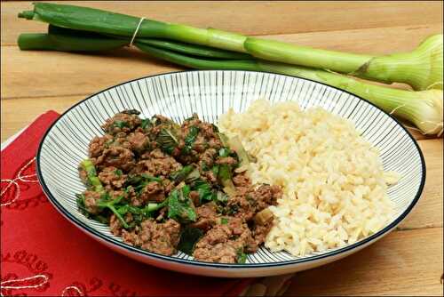 Bœuf haché aux herbes fraîches