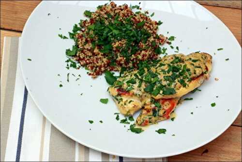 Poulet sauce crémeuse aux herbes