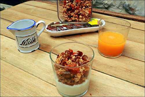 Granola aux abricots et fruits secs