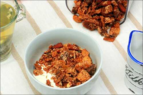 Granola croquant aux amandes et pépites de chocolat