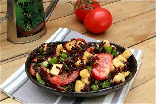 Salade de riz noir à l’ananas