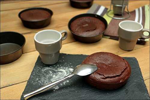 Fondant-coulant healthy chocolat et amandes – sans lactose