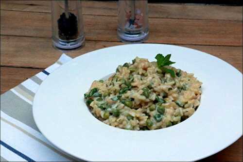 Risotto aux petits pois et feta