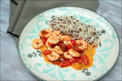 Crevettes aux tomates et citron vert à la brésilienne