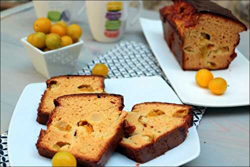 Bread cake à la farine de pois chiches et aux mirabelles – sans gluten et sans lactose