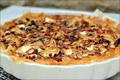 Tarte au chèvre et pommes de terre