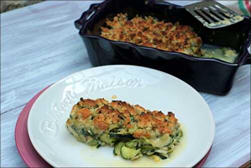 Crumble de courgettes au chèvre