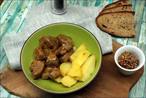 Sauté de porc au miel et à la moutarde