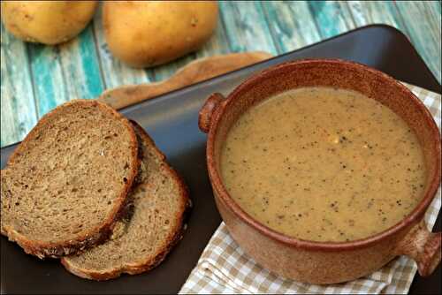 Soupe de champignons au reblochon