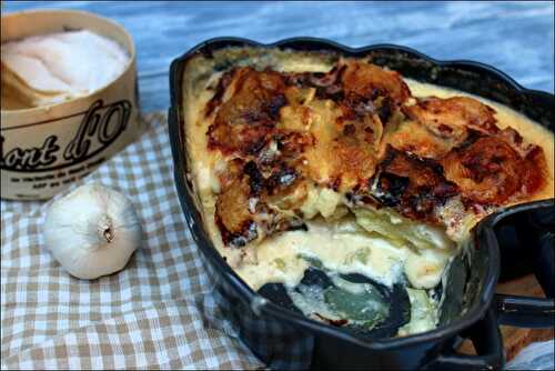 Gratin de pommes de terre au vin blanc et au Mont d’Or