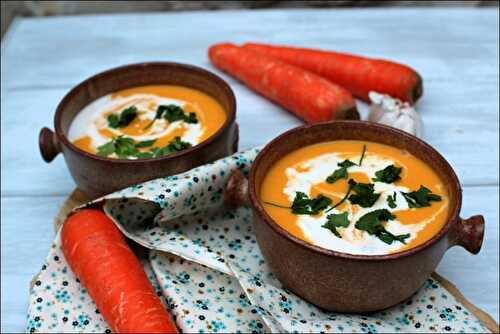 Velouté carotte-coco au gingembre