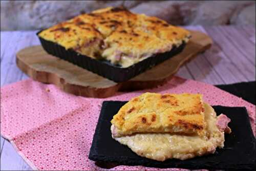 Gratin de polenta façon croque-monsieur – sans gluten