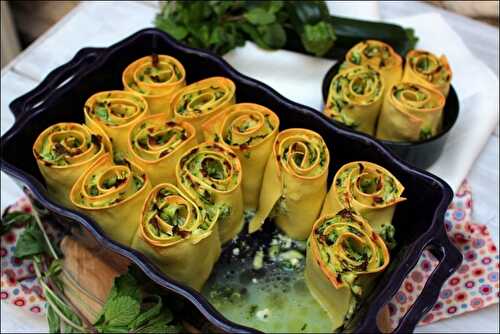 Wraps de lasagnes aux courgettes