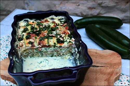 Lasagnes au jambon cru, courgette et ricotta