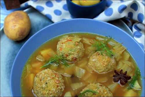 Boulettes de poisson et leur bouillon à la marseillaise de Gérald Passedat