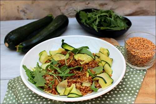 Risotto d’épeautre aux courgettes