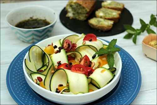 Salade de courgettes crues