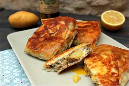 Bricks de sardines et pommes de terre aux œufs